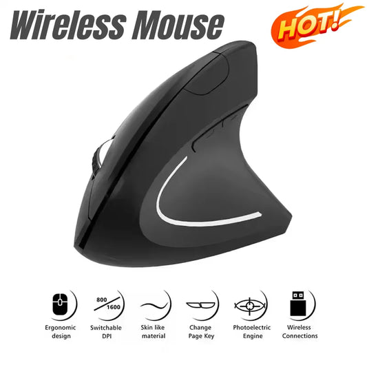 Nomanox Vertical Mouse — Quiet Click. Easy Wrist