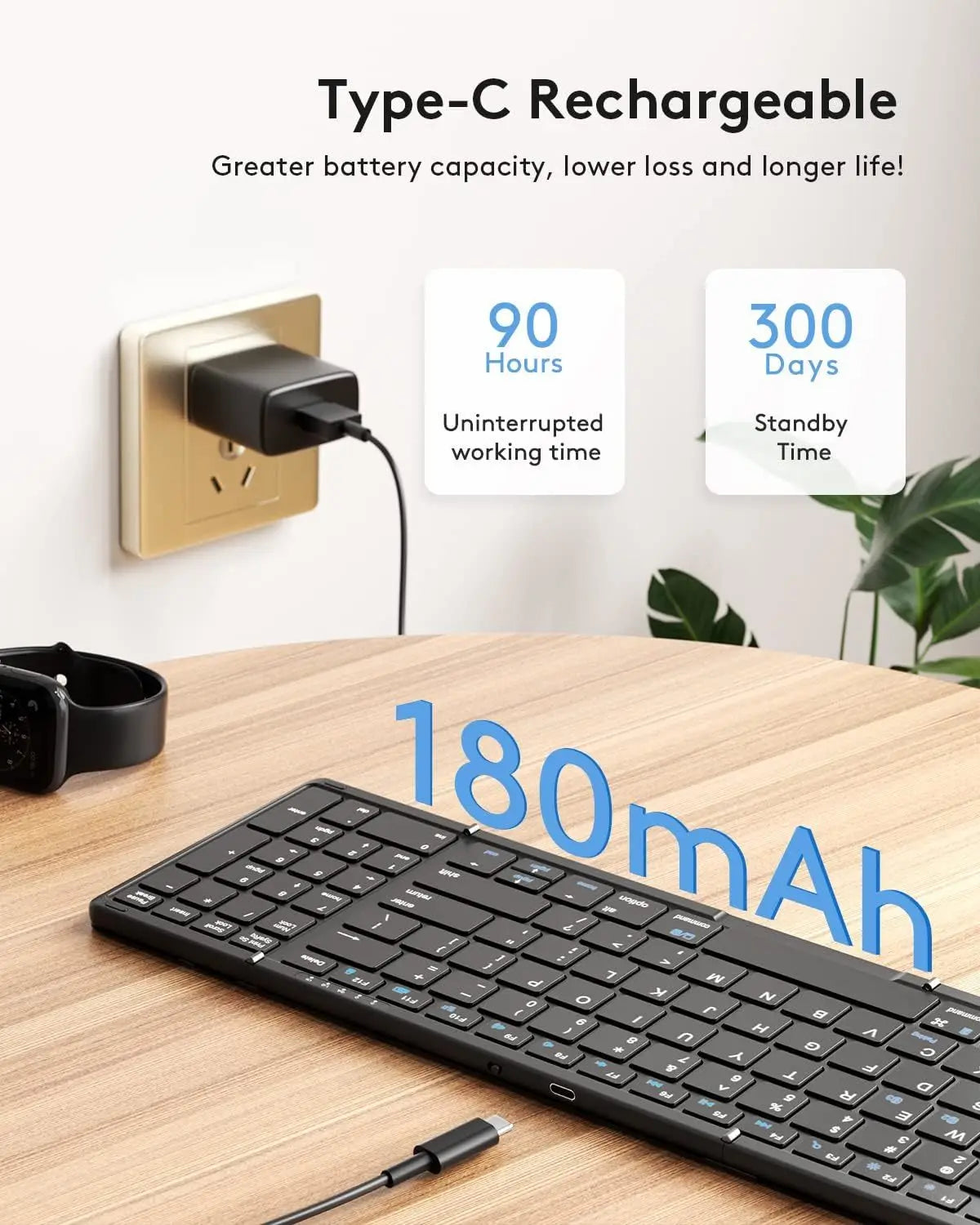 Nomanox Foldable Keyboard — Folds Flat. Types Real