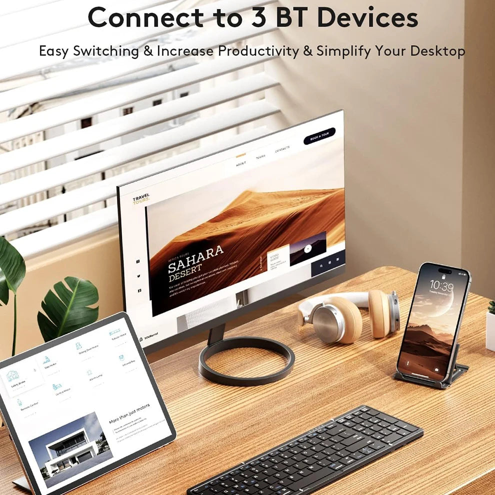 Nomanox Foldable Keyboard — Folds Flat. Types Real