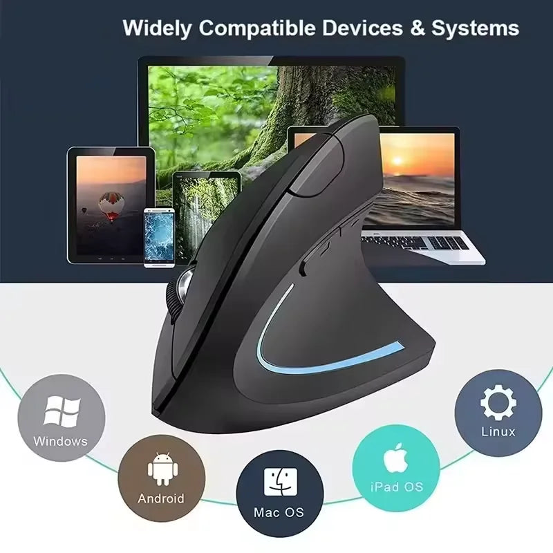 Nomanox Vertical Mouse — Quiet Click. Easy Wrist