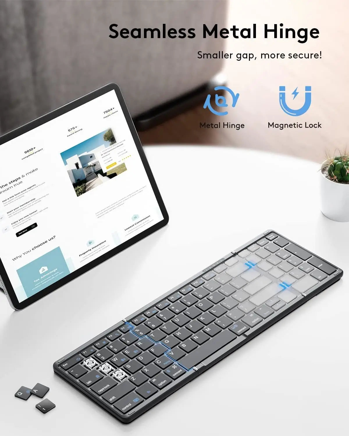 Nomanox Foldable Keyboard — Folds Flat. Types Real