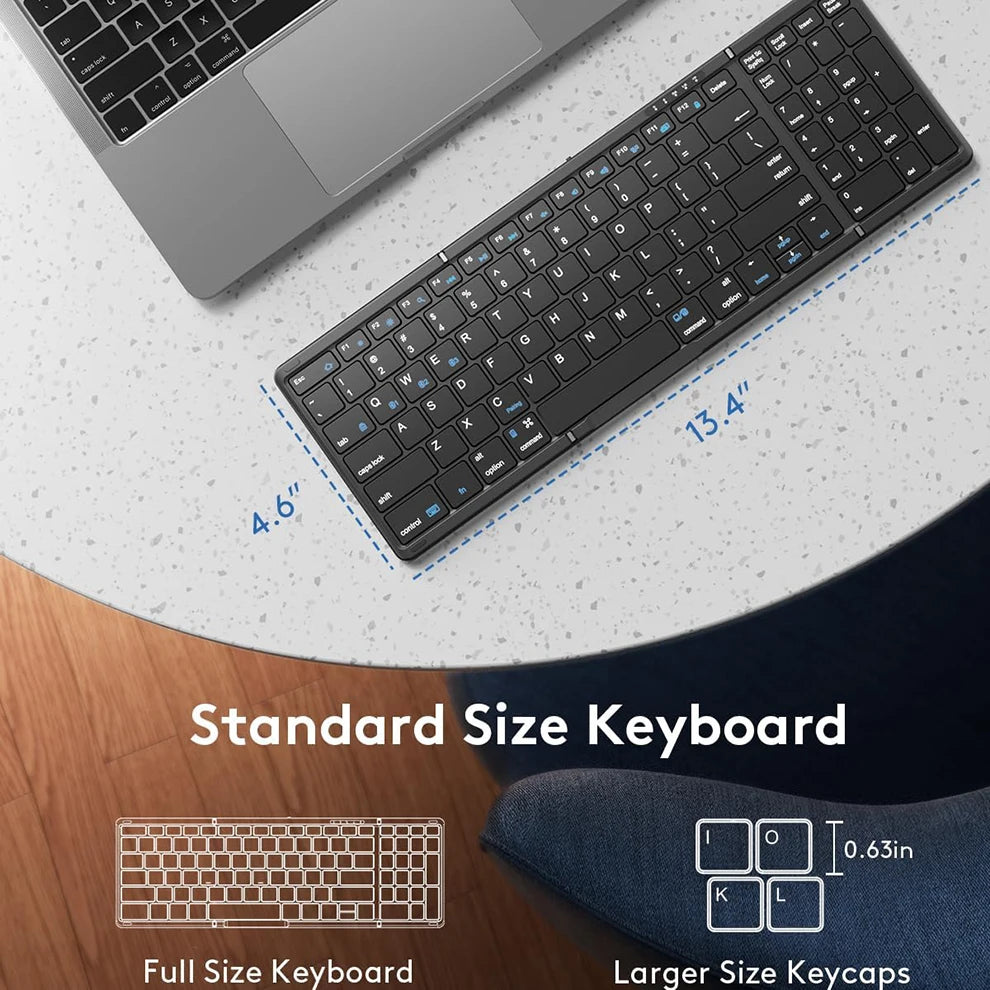 Nomanox Foldable Keyboard — Folds Flat. Types Real