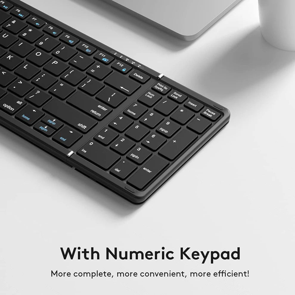 Nomanox Foldable Keyboard — Folds Flat. Types Real