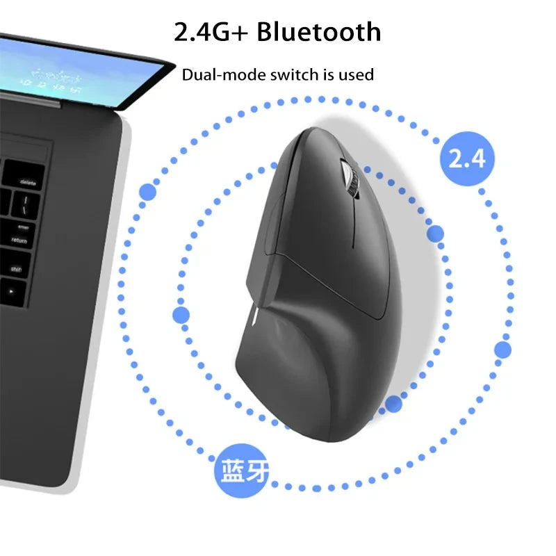 Nomanox Vertical Mouse — Quiet Click. Easy Wrist