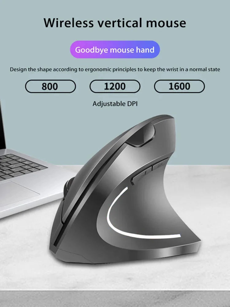 Nomanox Vertical Mouse — Quiet Click. Easy Wrist