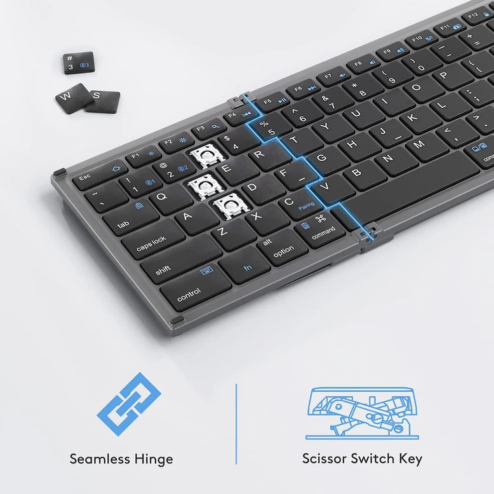 Nomanox Foldable Keyboard — Folds Flat. Types Real