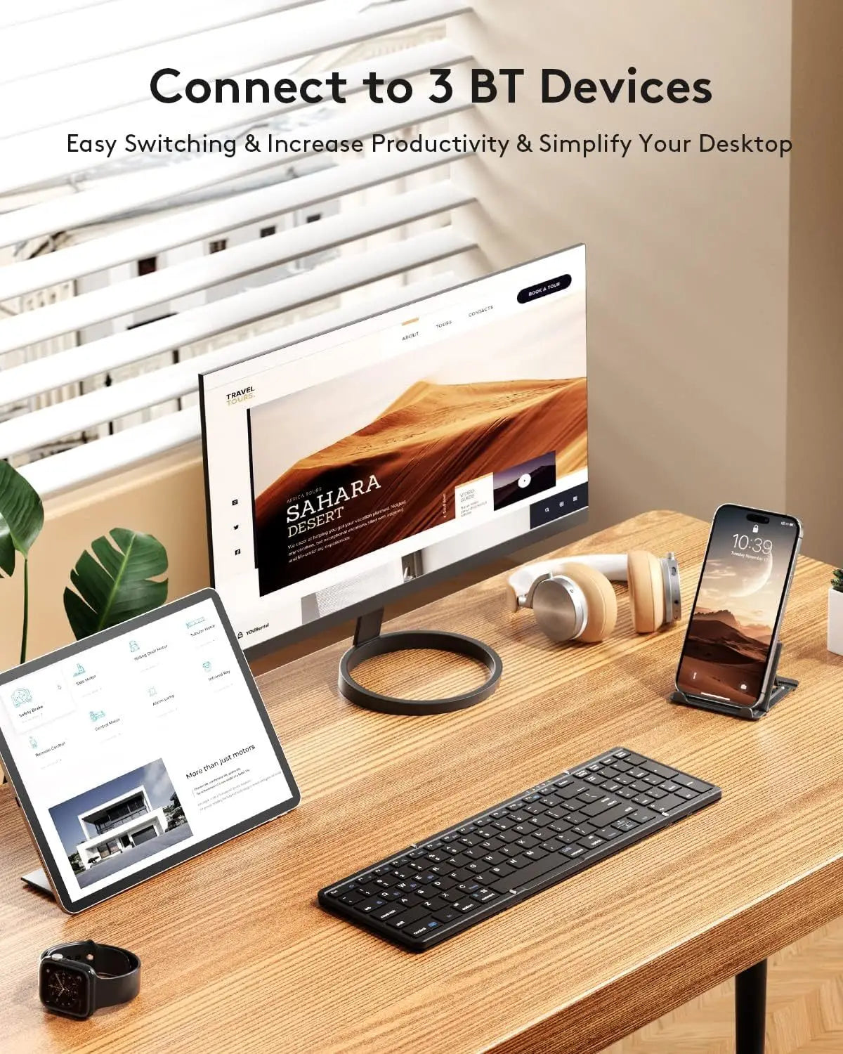 Nomanox Foldable Keyboard — Folds Flat. Types Real
