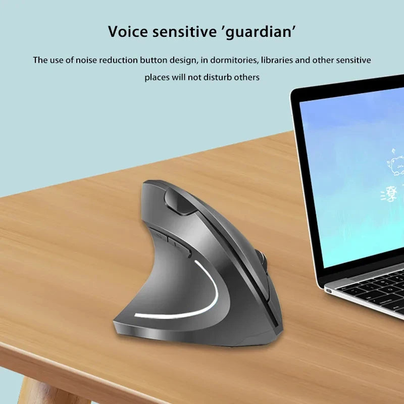 Nomanox Vertical Mouse — Quiet Click. Easy Wrist