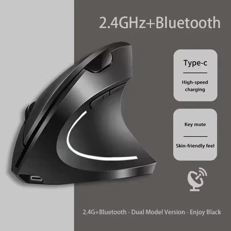 Nomanox Vertical Mouse — Quiet Click. Easy Wrist